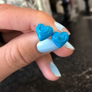 💙💙JUICY COUTURE BLUE STUD HEART EARRINGS💙💙